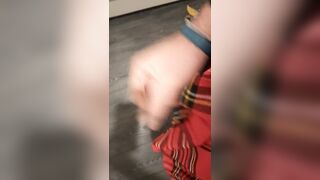 Guy masturbates in skirt - 12 image