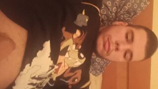 I play with my dick and cum on myself