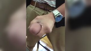 Playing with my huge white monster cock - 14 image