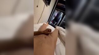 Naked inexperienced lad erected