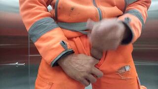 Horny construction Worker cum during break - 12 image
