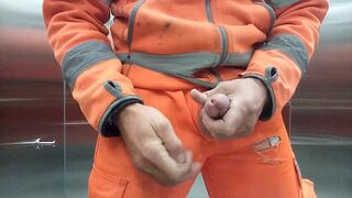 Horny construction Worker cum during break - 14 image