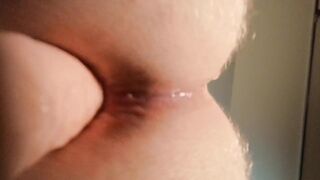 Close Up On Dildo Filling My Gaping Ass