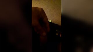 Masturbating my big cock for you guys - 1 image