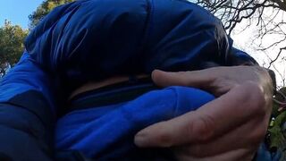 Caught wanking  outdoors by hikers - 2 image