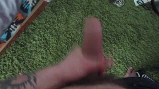 Big Cock Masturbating With Deep Moaning Noises