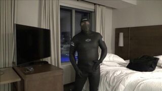 Hotel movie part 5 - blonde surfer changes into another wetsuit to complete mission - 7 image
