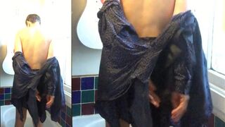 EDGEWORTH JOHNSTONE Suit Bath - Business Man Undressing in the Bathtub - Cute ass on naked slim man - 7 image