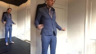 EDGEWORTH JOHNSTONE Suit Undressing - Business man getting undressed - Businessman stripping naked - 12 image