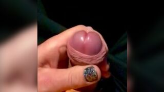 Uncut Play and Jacking Off My Hypocock Till I Cum in SlowMo - 10 image