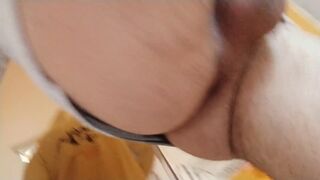 Sexy guy in hoodie goes Wilde and deep into his hole. Big Cumshot - 11 image