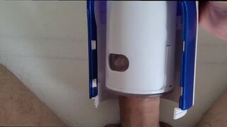 Trying Automatic Masturbator For First Time ! CREAMY CUM