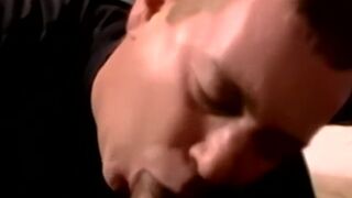 Inexperienced black jock sucked by naughty dick worshipers