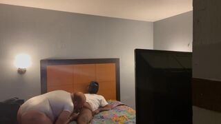 Deep throating a big black cock - 3 image