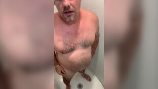 Dad Bod Shower with Dildo