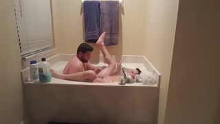 Us Taking a Romantic Bath - 13 image