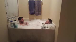 Us Taking a Romantic Bath - 5 image