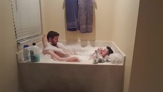 Us Taking a Romantic Bath - 7 image