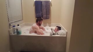 Us Taking a Romantic Bath - 8 image