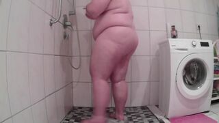 Chubby boy had a shower and jerk off after shower - 3 image