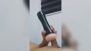 Daddy being playful with his penis - 11 image