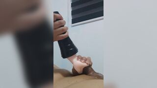 Daddy being playful with his penis - 13 image