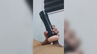 Daddy being playful with his penis - 8 image