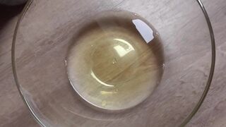 Cleaning my Feet in Pee and Cum on them