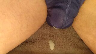 Flaccid Cock Drips Loads of Cum Through Underwear