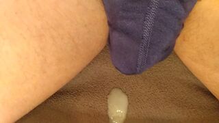 Flaccid Cock Drips Loads of Cum Through Underwear
