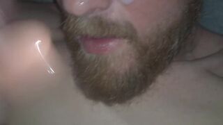 Monster Cock Stud with Beard Deep Throat, Piss, & Cum - 9 image