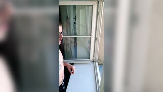 RISKY SMOKING IN THE WINDOW WITHOUT CLOTHES