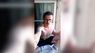 RISKY SMOKING IN THE WINDOW WITHOUT CLOTHES - 5 image