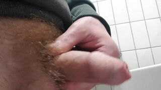NAUGHTY KINKY  straight boy / IN PUBLIC / pissing and jerking off / SWEET COCK UNCUT CUMSHOT - 2 image