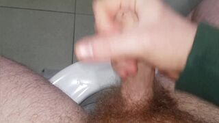NAUGHTY KINKY  straight boy / IN PUBLIC / pissing and jerking off / SWEET COCK UNCUT CUMSHOT - 4 image