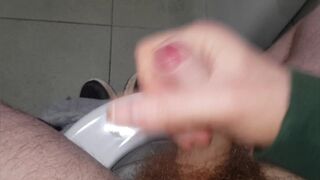 NAUGHTY KINKY  straight boy / IN PUBLIC / pissing and jerking off / SWEET COCK UNCUT CUMSHOT - 9 image