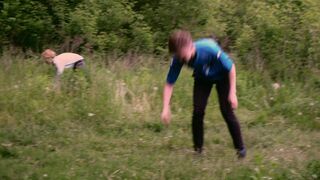 The student lost to a football player