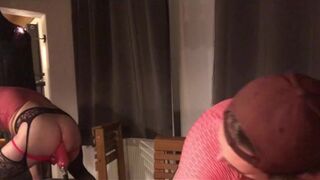 Sissy cruising outdoor Fucked on car Hood