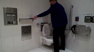public washroom masturbation and ejaculation - 1 image