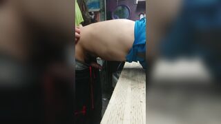 Colombian Twink Fucked Against Workbench & Cums When Ass Gets Whipped - 2 image