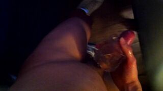 Jon Arteen lubes a Fleshlight Quickshot Vantage and wanks