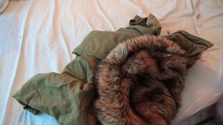 Topshop Fur Hood Parka - Wank - Play - Cum-shot on Fur! - 14 image
