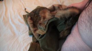 Topshop Fur Hood Parka - Wank - Play - Cum-shot on Fur!