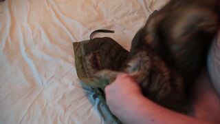 Topshop Fur Hood Parka - Wank - Play - Cum-shot on Fur!