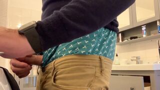 Jerking off in my American Eagle boxers, sagging and cumming, verbal too