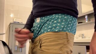 Jerking off in my American Eagle boxers, sagging and cumming, verbal too