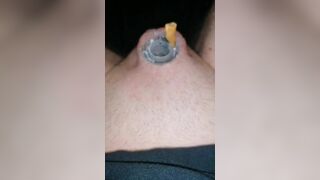 Micropenis Superglue ashtray damp cigarette solo cbt BDSM