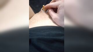 Micropenis Superglue ashtray damp cigarette solo cbt BDSM