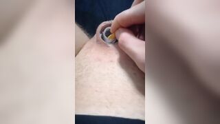 Micropenis Superglue ashtray damp cigarette solo cbt BDSM