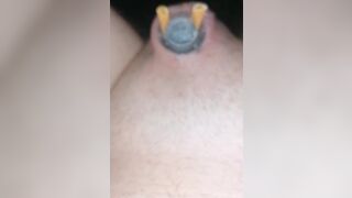 Micropenis Superglue ashtray damp cigarette solo cbt BDSM